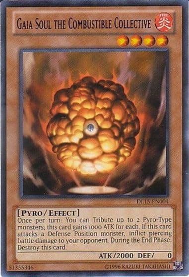 Gaia Soul the Combustible Collective Purple Duelist League Promo Yu-Gi-Oh! card