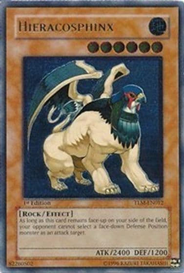 Hieracosphinx UTR The Lost Millennium Yu-Gi-Oh! card