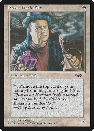 Royal Herbalist Man Alliances Magic card