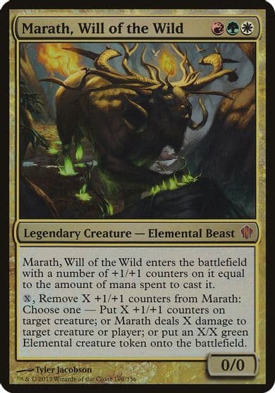 Marath Will of the Wild Commander 2013 Oversize Cards Magic card
