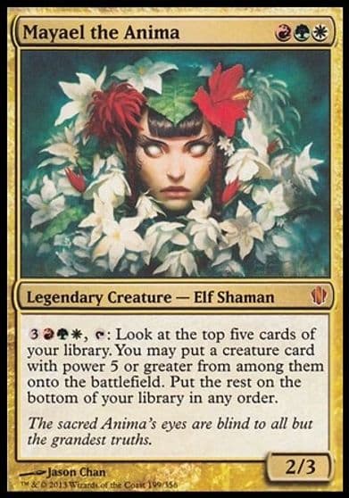 Mayael the Anima Commander 2013 Oversize Cards Magic card