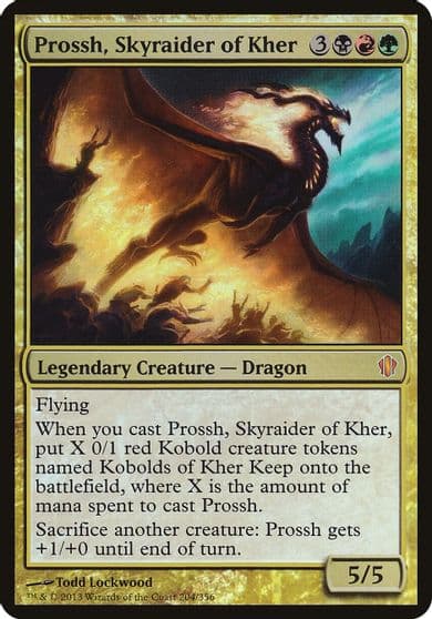 Prossh Skyraider of Kher Commander 2013 Oversize Cards Magic card