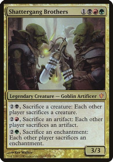 Shattergang Brothers Commander 2013 Oversize Cards Magic card
