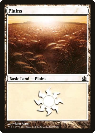Plains 299 Commander Magic card