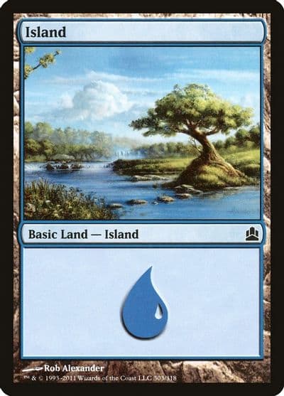 Island 303 Commander Magic card