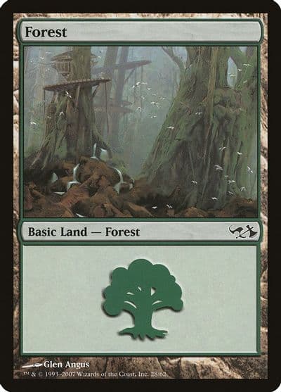Forest 28 Duel Decks: Elves vs. Goblins Magic card