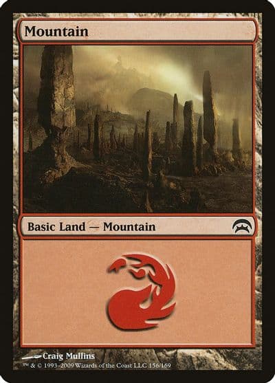 Mountain 156 Planechase Magic card