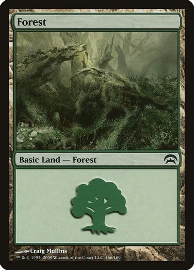 Forest 166 Planechase Magic card