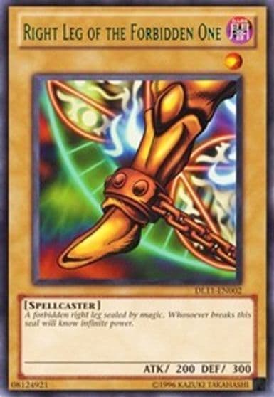 Right Leg of the Forbidden One Green Duelist League Promo Yu-Gi-Oh! card