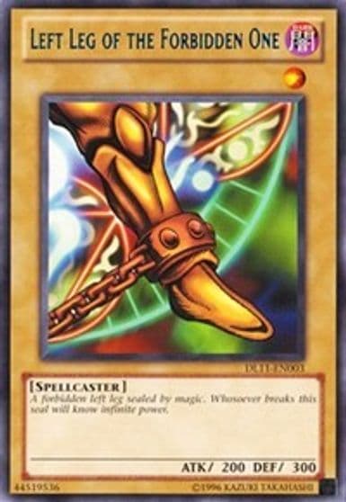 Left Leg of the Forbidden One Blue Duelist League Promo Yu-Gi-Oh! card