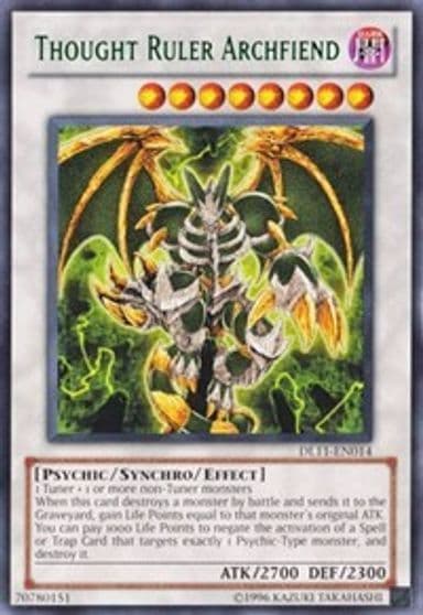 Thought Ruler Archfiend Green Duelist League Promo Yu-Gi-Oh! card