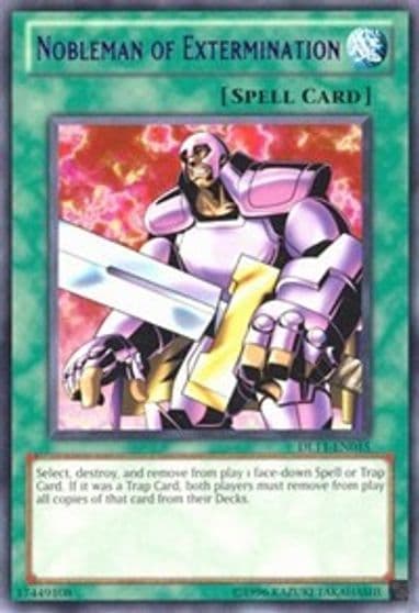 Nobleman of Extermination Purple Duelist League Promo Yu-Gi-Oh! card