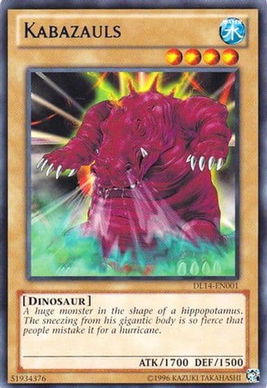 Kabazauls Blue Duelist League Promo Yu-Gi-Oh! card