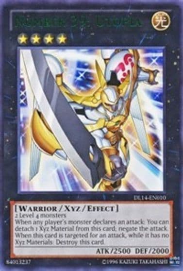 Number 39 Utopia Green Duelist League Promo Yu-Gi-Oh! card
