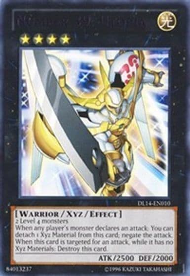 Number 39 Utopia Purple Duelist League Promo Yu-Gi-Oh! card