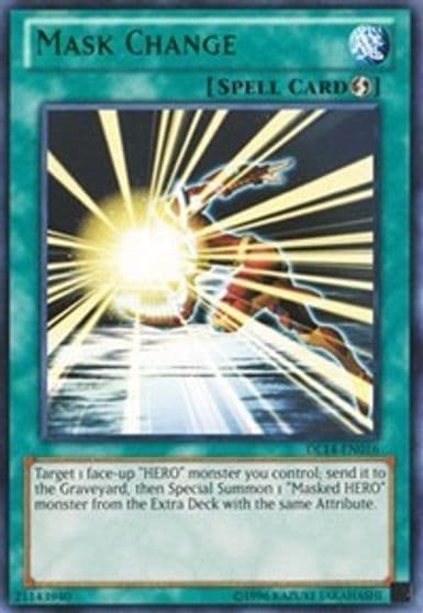 Mask Change Green Duelist League Promo Yu-Gi-Oh! card