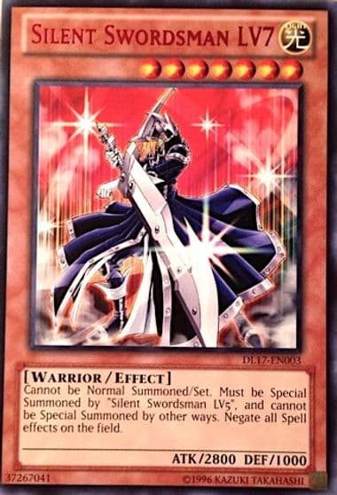 Silent Swordsman LV7 Red Duelist League Promo Yu-Gi-Oh! card