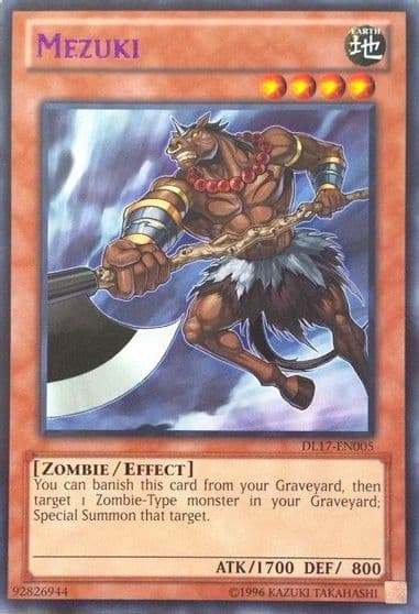 Mezuki Purple Duelist League Promo Yu-Gi-Oh! card