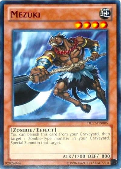 Mezuki Red Duelist League Promo Yu-Gi-Oh! card
