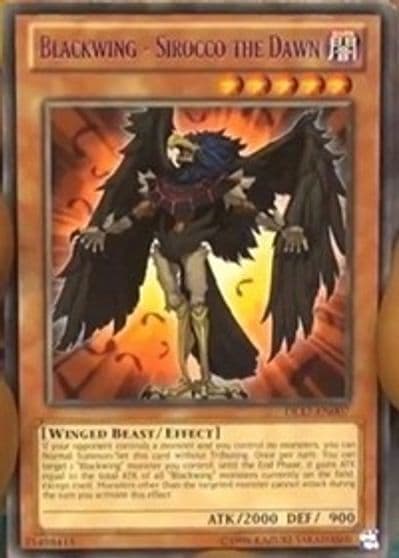 Blackwing Sirocco the Dawn Purple Duelist League Promo Yu-Gi-Oh! card