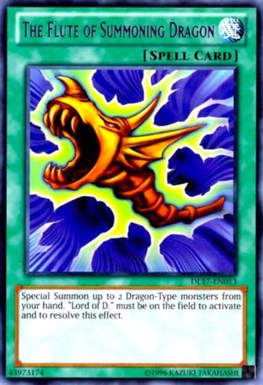 The Flute of Summoning Dragon Purple Duelist League Promo Yu-Gi-Oh! card