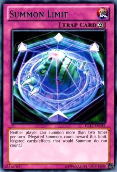 Summon Limit Purple Duelist League Promo Yu-Gi-Oh! card
