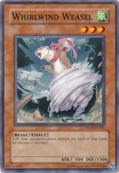 Whirlwind Weasel Dark Revelation Volume 4 Yu-Gi-Oh! card