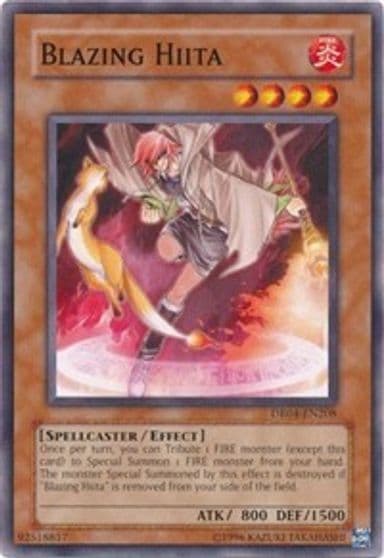Blazing Hiita Dark Revelation Volume 4 Yu-Gi-Oh! card