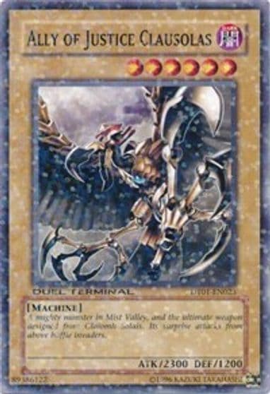 Ally of Justice Clausolas Duel Terminal 1 Yu-Gi-Oh! card