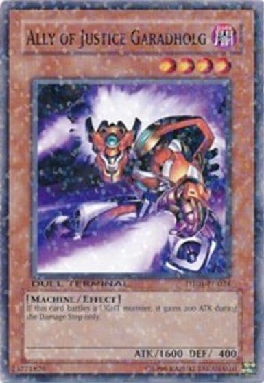 Ally of Justice Garadholg Duel Terminal 1 Yu-Gi-Oh! card