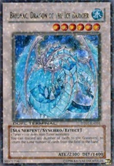 Brionac Dragon of the Ice Barrier Duel Terminal 1 Yu-Gi-Oh! card