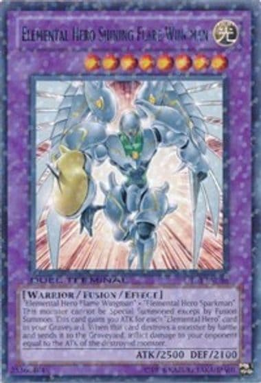 Elemental Hero Shining Flare Wingman Duel Terminal 3 Yu-Gi-Oh! card
