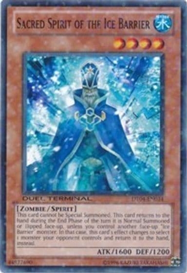 Sacred Spirit of the Ice Barrier Duel Terminal 4 Yu-Gi-Oh! card