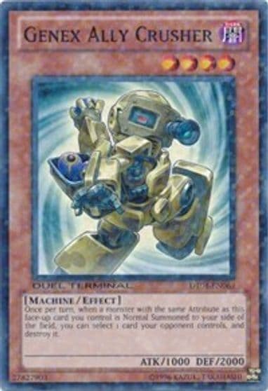 Genex Ally Crusher Duel Terminal 4 Yu-Gi-Oh! card