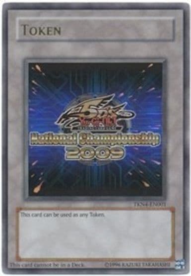 Yu Gi Oh 5Ds 2009 National Championship Token Yu-Gi-Oh! Tokens Yu-Gi-Oh! card