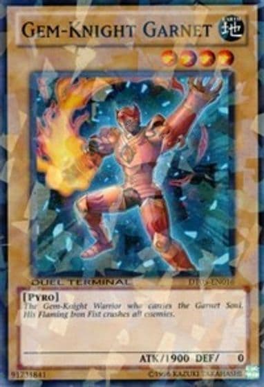 Gem Knight Garnet Duel Terminal 5 Yu-Gi-Oh! card