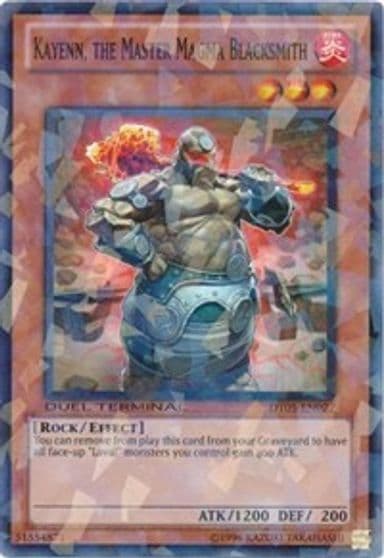 Kayenn the Master Magma Blacksmith Duel Terminal 5 Yu-Gi-Oh! card
