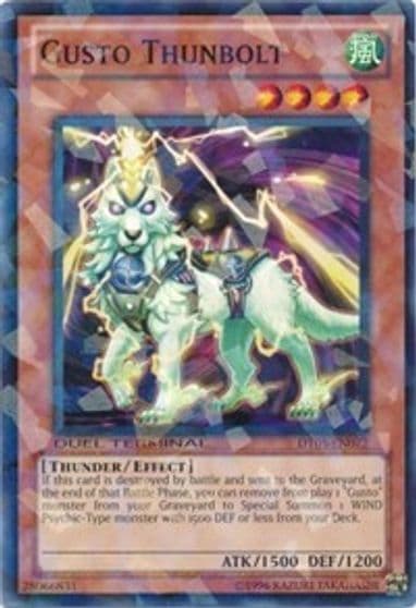 Gusto Thunbolt Duel Terminal 5 Yu-Gi-Oh! card