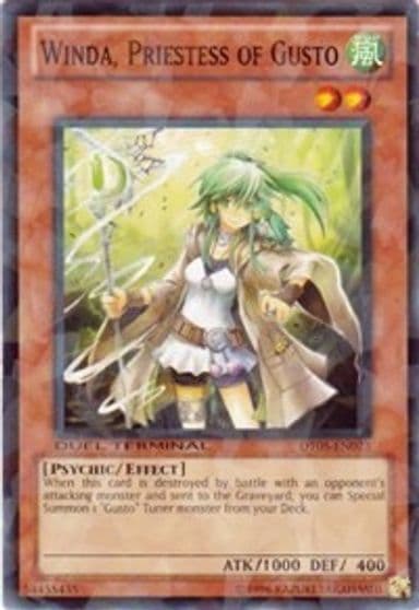 Winda Priestess of Gusto Duel Terminal 5 Yu-Gi-Oh! card