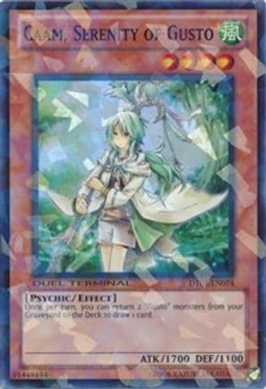 Caam Serenity of Gusto Duel Terminal 5 Yu-Gi-Oh! card