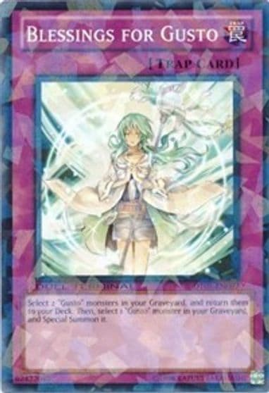 Blessings for Gusto Duel Terminal 5 Yu-Gi-Oh! card
