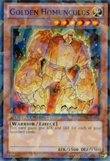 Golden Homunculus Duel Terminal 6 Yu-Gi-Oh! card