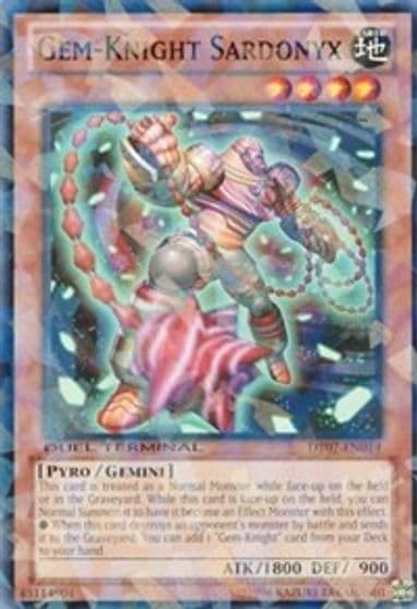 Gem Knight Sardonyx Duel Terminal 7 Yu-Gi-Oh! card