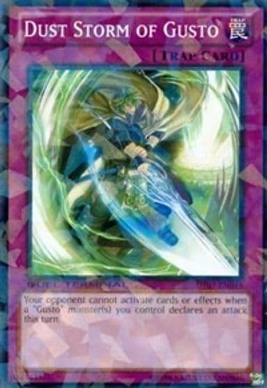 Dust Storm of Gusto Duel Terminal 7 Yu-Gi-Oh! card