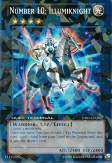 Number 10 Illumiknight Duel Terminal 7 Yu-Gi-Oh! card