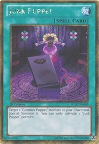 Junk Puppet Premium Gold Yu-Gi-Oh! card