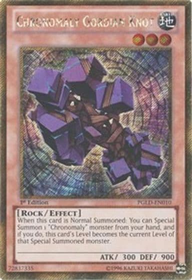 Chronomaly Gordian Knot Premium Gold Yu-Gi-Oh! card