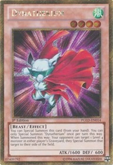 Dynatherium Premium Gold Yu-Gi-Oh! card