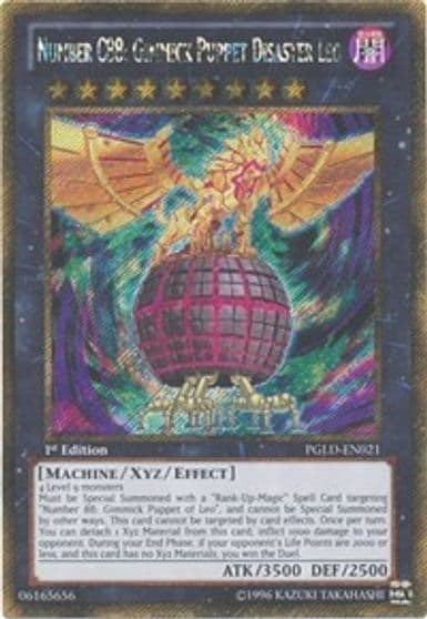 Number C88 Gimmick Puppet Disaster Leo Premium Gold Yu-Gi-Oh! card
