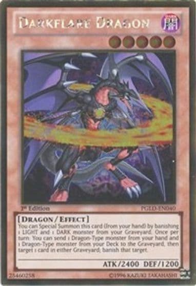 Darkflare Dragon Premium Gold Yu-Gi-Oh! card